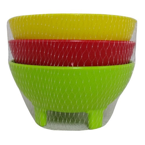 salsa bowls 3pc asst clrs -- 24 per case
