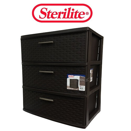 sterilite 3 drawer weave wide tower expr -- 1 per case
