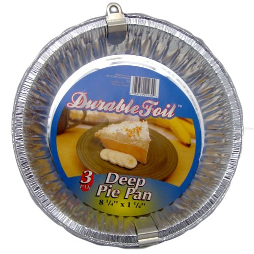 d. foil deep pie pan 3pk -- 12 per case