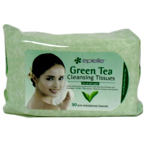 epielle make- up rmvr tissues 30ct green -- 24 per case