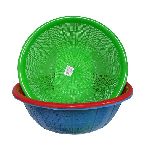 plastic colander 14 in asst clrs -- 12 per box