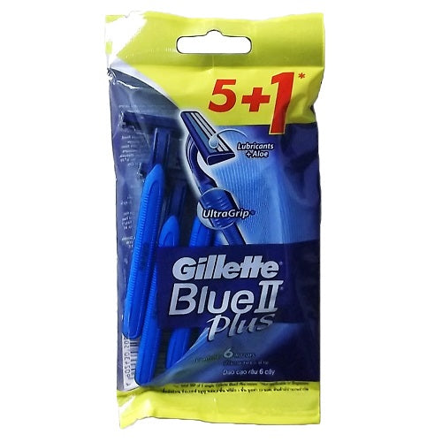 gillette blue ii plus 5 1 reg -- 12 per box
