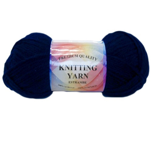 knitting yarn navy blue 100 acrylic -- 10 per box