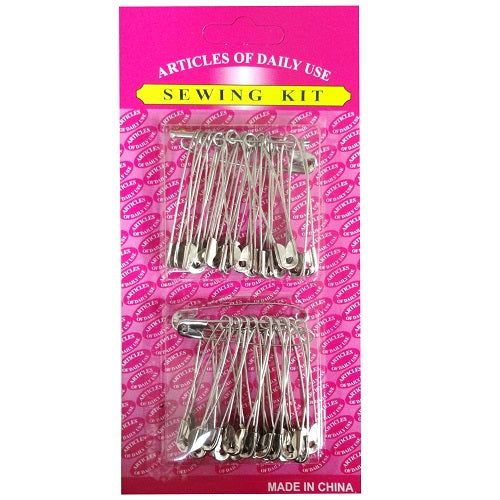sewing kit safety pins large -- 12 per box
