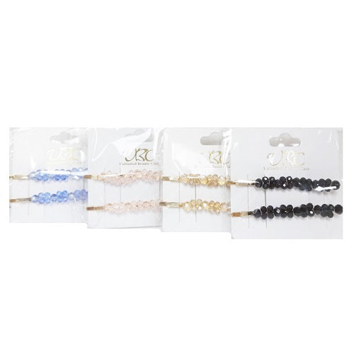 hair metal snaps gold w- stones -- 12 per box