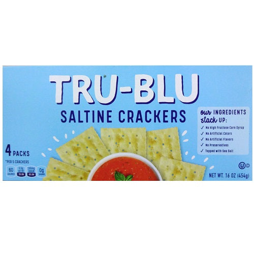 tru- blu 16oz saltine crackers -- 12 per case