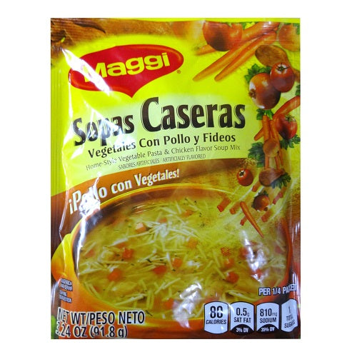 maggi sopas caseras 3.03oz chicken w- veg -- 12 per case