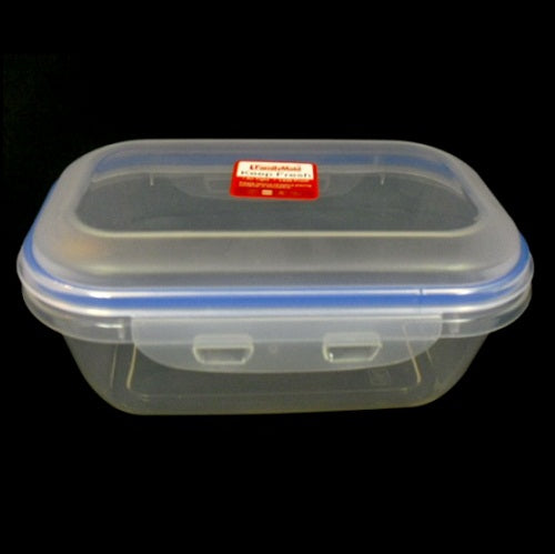 food container rectangle w- lock lid -- 12 per box