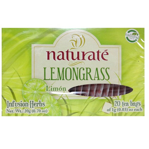 naturate herbal tea 20ct lemongrass -- 24 per case