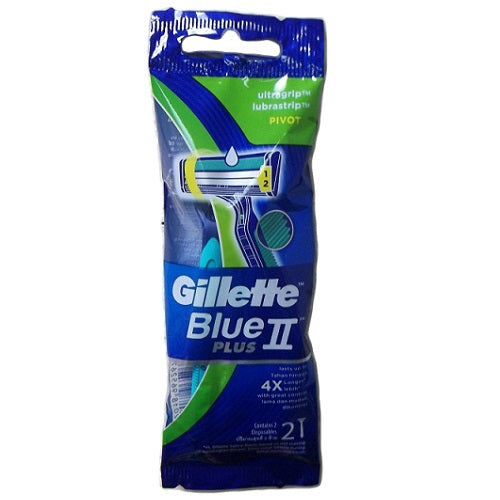 gillette blue ii plus flexi 2pk -- 12 per box