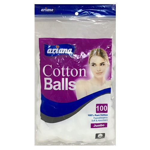 ariana cotton balls 100ct jumbo -- 24 per case