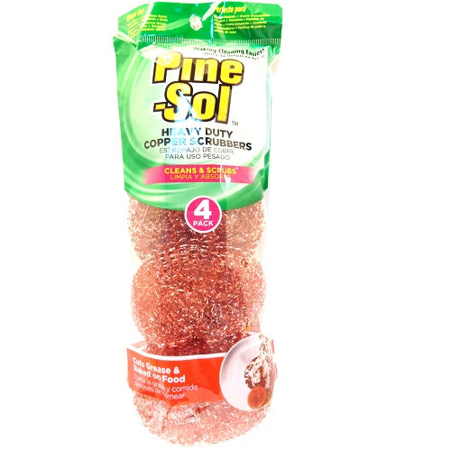 pine- sol hd copper scrubbers 4pk -- 24 per case