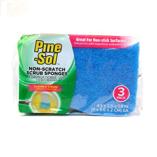pine- sol scrub sponges 3pk -- 10 per case