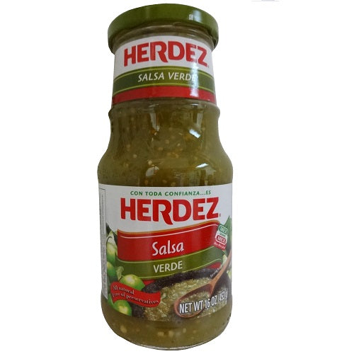 herdez salsa verde 16oz mild -- 12 per case