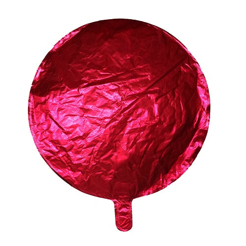 balloons foil 18in red round -- 20 per case
