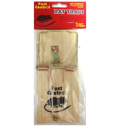 pest control wooden rat traps 1pc -- 48 per case