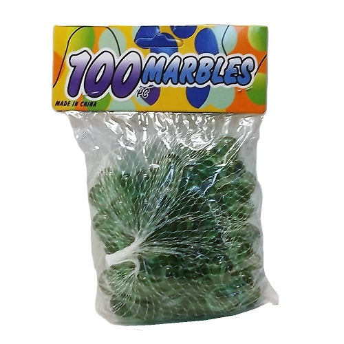 toy marbles 100pc green -- 36 per case