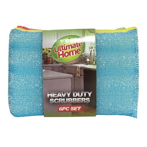 ultimate home scrubbers 6pc hvy duty -- 12 per box