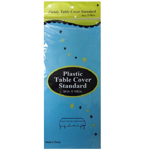 table cover 54 x 108in teal plastic -- 12 per box