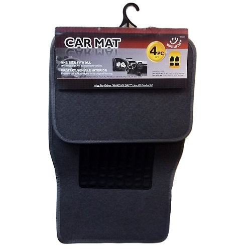 car mat 4pc set gray -- 12 per case