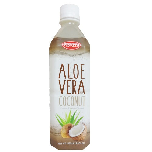 visvita aloe vera drink 16.9oz coconut -- 20 per case