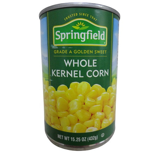 springfield whole kernel corn 15.25oz -- 24 per case
