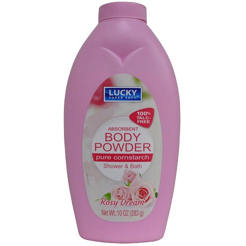 lucky body powder 10oz rosy dream -- 12 per case