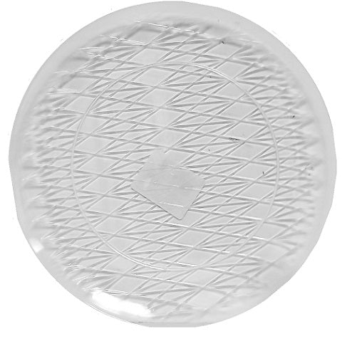 serving tray round 13in clear -- 36 per case