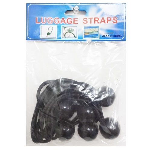 bungee ball cord 6pc 6in black -- 12 per box