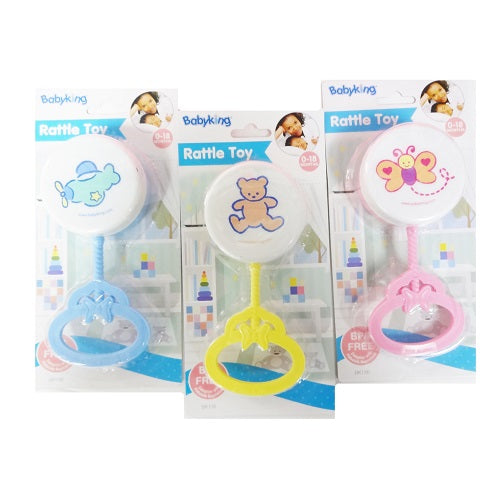 baby rattle asst clrs -- 12 per box