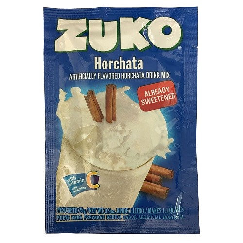 zuko powder drink mix horchata 0.9oz 24 per box CONCORD DOLLARITEM