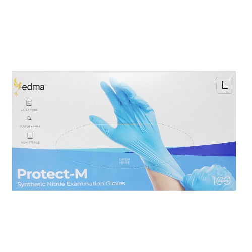 protect-m gloves synthetic exam lg 100ct -- 10 per case