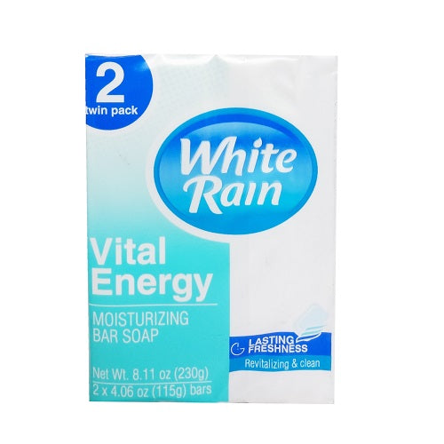 white rain bar soap 2pk vital energy -- 12 per case
