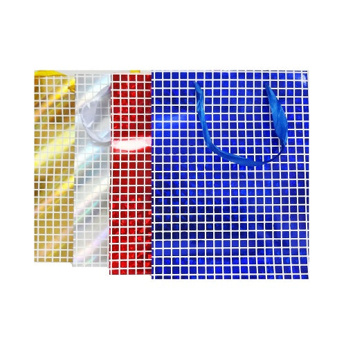 gift bags square design smll asst clrs -- 12 per box