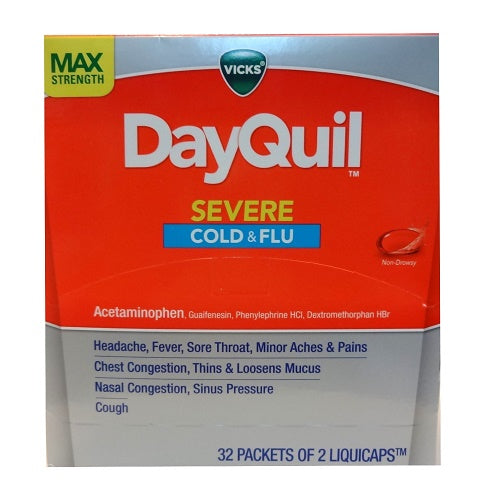 vicks day quil 32ct liq caps 2pc -- 2 per box