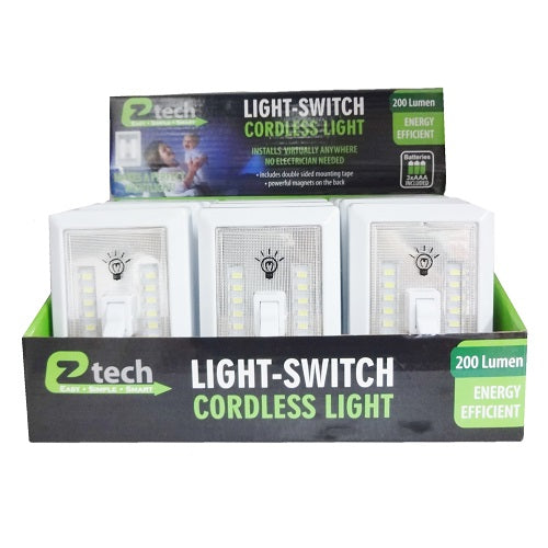 ez tech light switch -- 12 per box