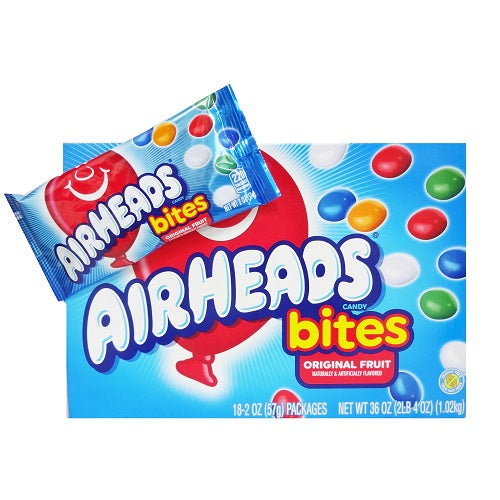 airheads candy bites 2oz original fruit -- 18 per box