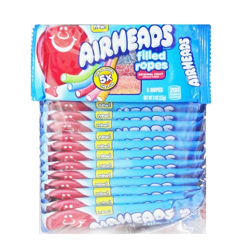 airheads candy filled ropes 2oz asst -- 18 per box