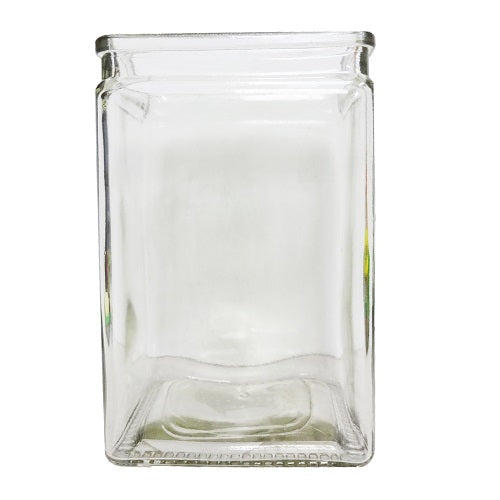 jar glass rectangular 6x4x3 -- 24 per case