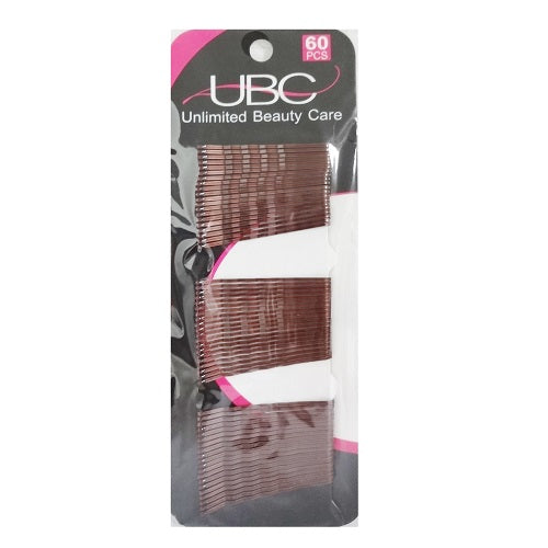 bobby pins 60ct brown -- 12 per case